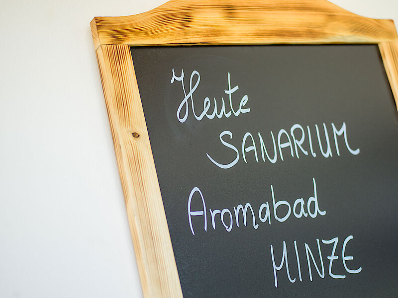 Sauna-Aufguss-Plan Ferienhof mit Sauna